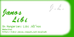 janos libi business card